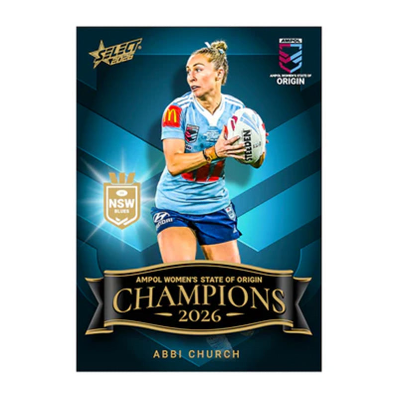 2026 women s state of origin champions card set 56973 2026 women s state of origin champions card set 56973