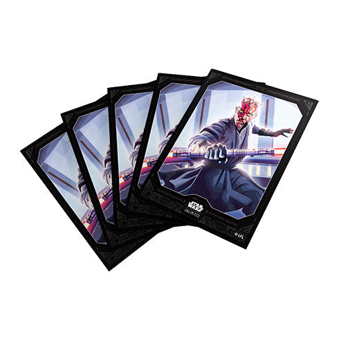 gamegenicstarwarsunlimitedpremiumartsleeves darthmaul 03 gamegenicstarwarsunlimitedpremiumartsleeves darthmaul 03