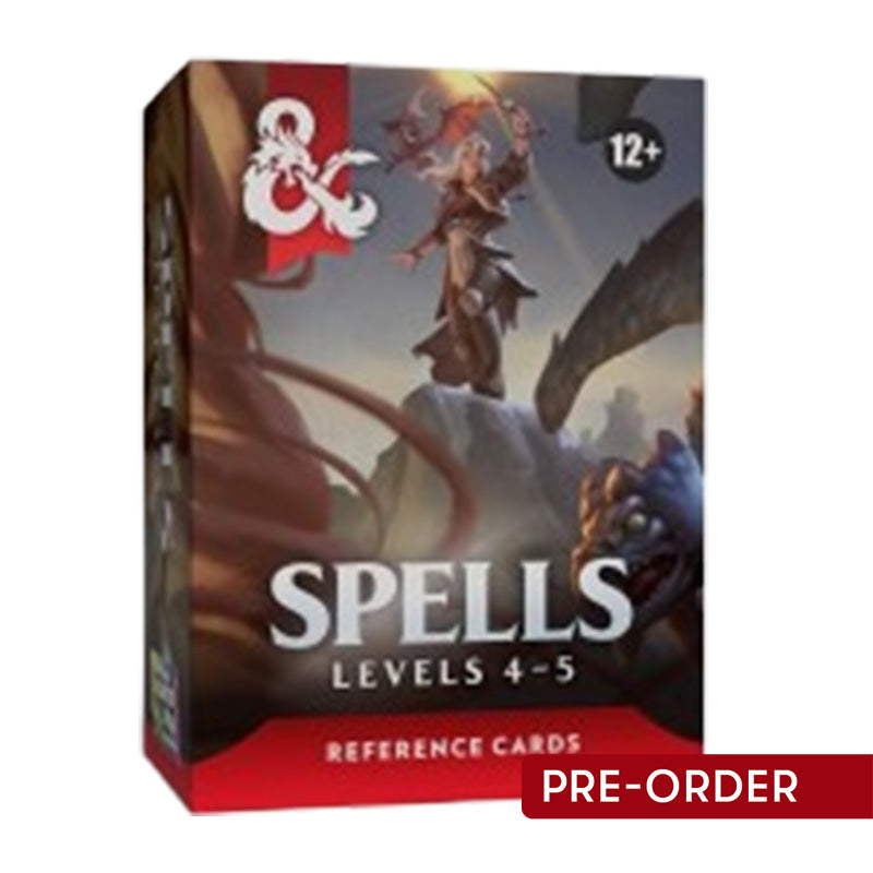 d d spells levels 4 5 reference cards 81066 d d spells levels 4 5 reference cards 81066