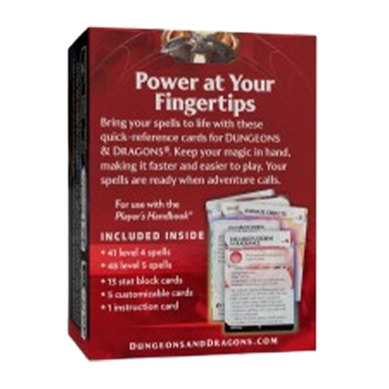 d d spells levels 4 5 reference cards 8e865 d d spells levels 4 5 reference cards 8e865