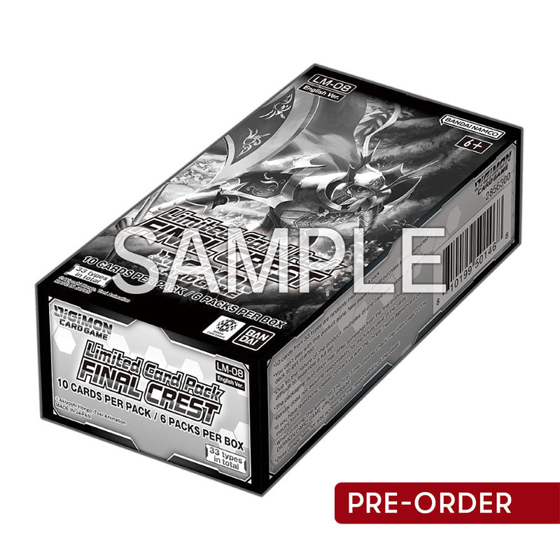 digimon card game final crest lm08 limited card pack booster box 4349b