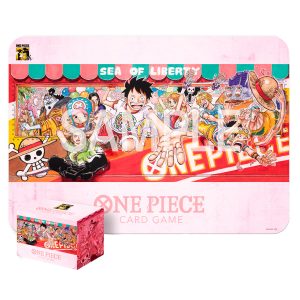 one piece card game playmat and card case set 25th edition