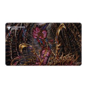 ultrapromagicmtgcommanderseriesr6holofoilplaymatsliverqueen 01