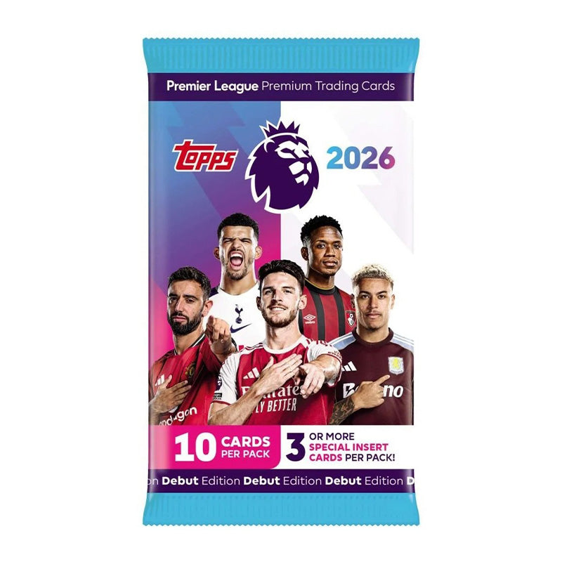 topps premier league 2026 trading cards single booster pack b59ef topps premier league 2026 trading cards single booster pack b59ef